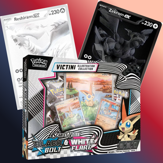 Black Bolt and White Flare Victini Illustration Collection
