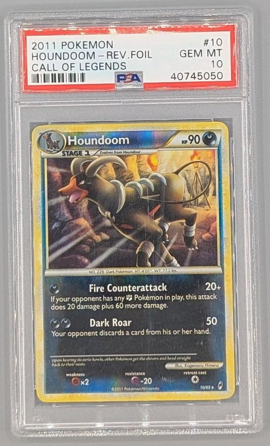 Houndoom Rev Holo PSA 10