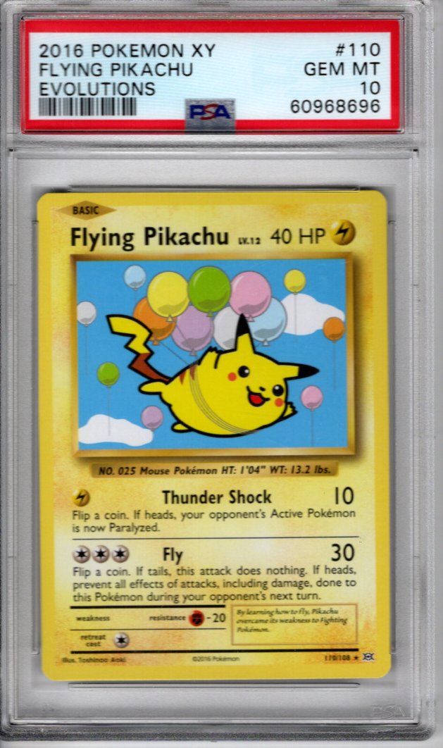PSA 10 - 2016 Flying Pikachu - XY Evolutions -  #110